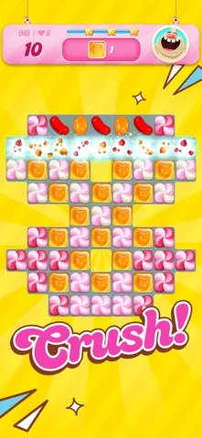 A board part way through a level